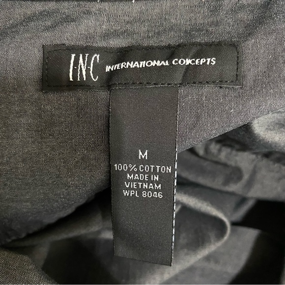 INC International Concepts Gray Shoulder Strap Button Down - Picture 6 of 7